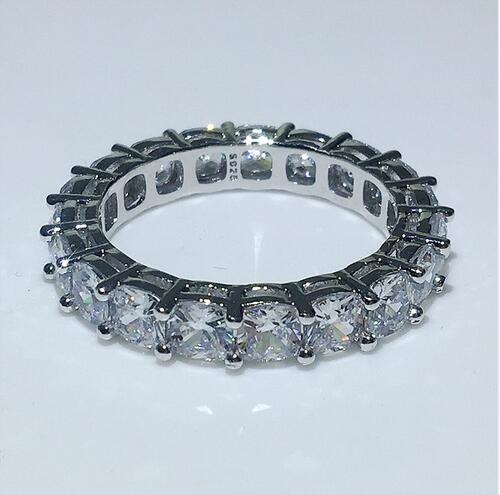 Vecalon 5 Style Handmade Promise ring Diamond Cz 925 Sterling Silver Engagement wedding Band rings for women Men jewelry