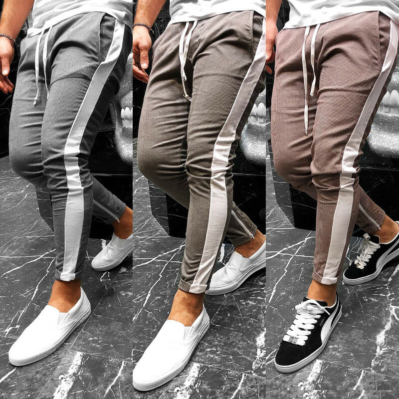 3 Colors Men Casual Pants Slim Fit Jogging Sweat Pants Drawstring Male Trousers New Fashion Plaid Pencil Pant Plus Size
3 Colors Men Casual Pants Slim Fit Jogging Sweat Pants Drawstring Male Trousers New Fashion Plaid Pencil Pant Plus Size