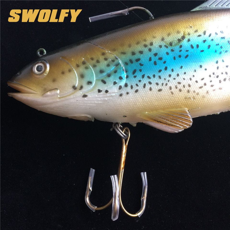 Swolfy 1Pc 134g 400g Big Size Soft Fish Bait Deep Sea Fishing Lures Swimbait Isca Artificial Soft Bait Lure Fishing Tackle T200602