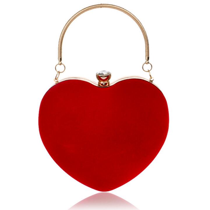 Designer-2018 Elegant hand-held Heart-shaped handbag ladies fashion cosmetic bag dinner clutch 5 colors can be customized, Black
Designer-2018 Elegant hand-held Heart-shaped handbag ladies fashion cosmetic bag dinner clutch 5 colors can be customized, Black