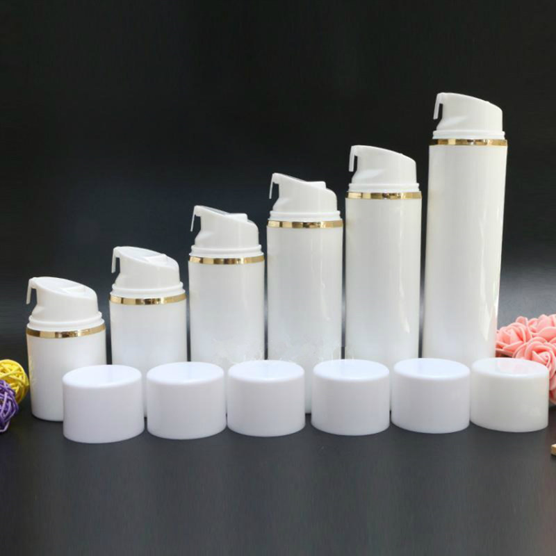 30ml 50ml 80ml 100ml 120ml 150ml Gold Silver Line Airless Vacuum Pump Lotion Bottle With White Cap Cosmetic Bottle F3674
30ml 50ml 80ml 100ml 120ml 150ml Gold Silver Line Airless Vacuum Pump Lotion Bottle With White Cap Cosmetic Bottle F3674