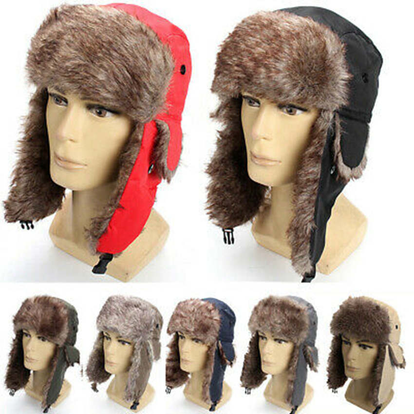 Men Warmer Earflap Russian Trapper Hats Waterproof Cloth Winter Snow Ski Hat Women Winter Warm Fashion Cap seaway ZZA1488-3, Multi
Men Warmer Earflap Russian Trapper Hats Waterproof Cloth Winter Snow Ski Hat Women Winter Warm Fashion Cap seaway ZZA1488-3, Multi