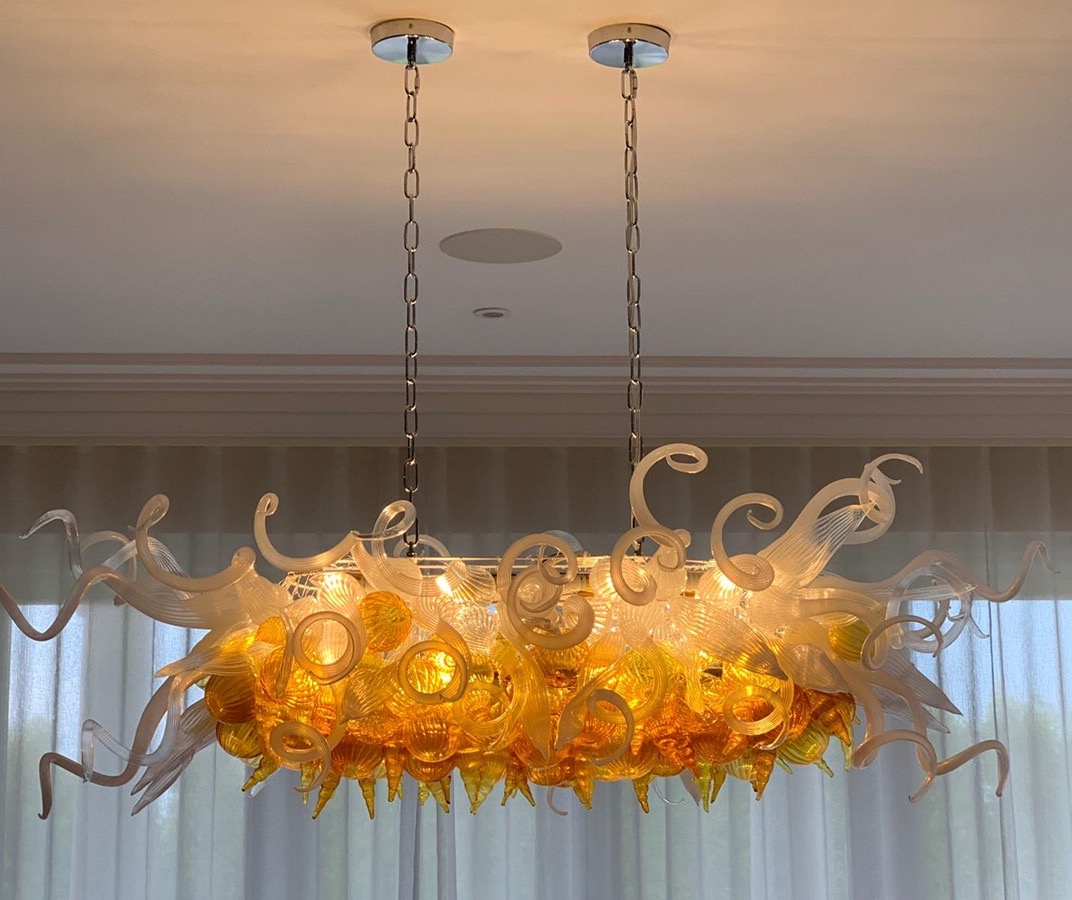 Now Trending Modern Chandelier Custom Hand Blown Glass Crystal Chandelier Lighting Living Room Bedroom LED Hanging Pendant Light Fixtures
Now Trending Modern Chandelier Custom Hand Blown Glass Crystal Chandelier Lighting Living Room Bedroom LED Hanging Pendant Light Fixtures