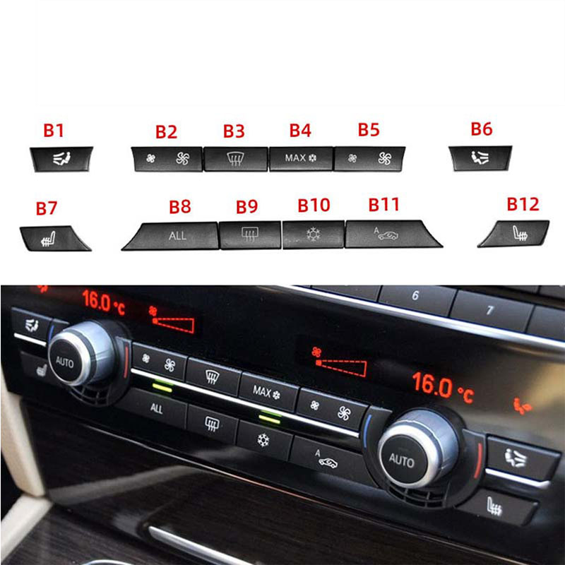 Car Air Conditioner Panel Switch Auto Button For BMW 5/6/7 Series F10 F07 F02