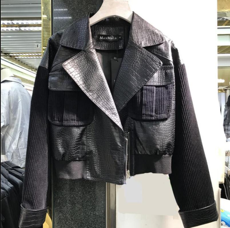 Fashion Women's Leather Jackets Short PU Leather Coat Spring and Autumn Lapel Pockets Motorcycle Jacket, Black
Fashion Women's Leather Jackets Short PU Leather Coat Spring and Autumn Lapel Pockets Motorcycle Jacket, Black