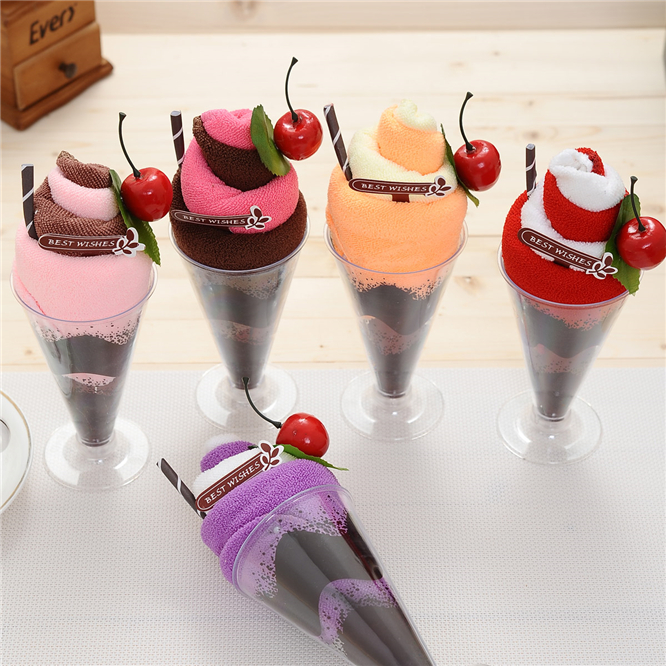 10sets Creative Towel present ice cream Modelling Towel Creative Gifts Birthday Wedding Christmas decoration Face Bath, Random color mixing
10sets Creative Towel present ice cream Modelling Towel Creative Gifts Birthday Wedding Christmas decoration Face Bath, Random color mixing