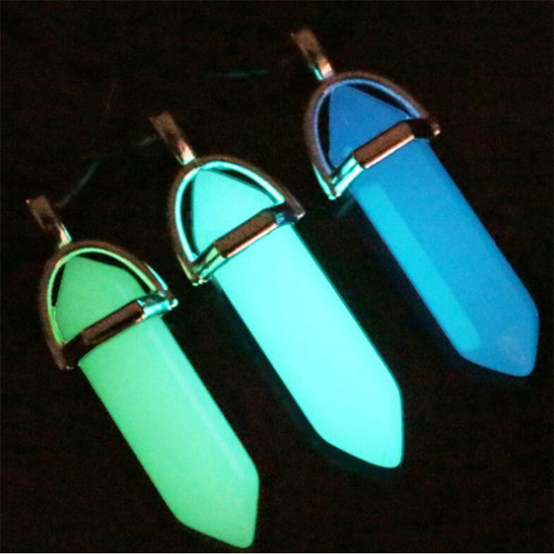 Glow In The Dark Luminous Stone Pendant Necklace Moonstone Natural Quartz Crystal Pendant Opal Hexagonal Chains Necklace, Silver
Glow In The Dark Luminous Stone Pendant Necklace Moonstone Natural Quartz Crystal Pendant Opal Hexagonal Chains Necklace, Silver