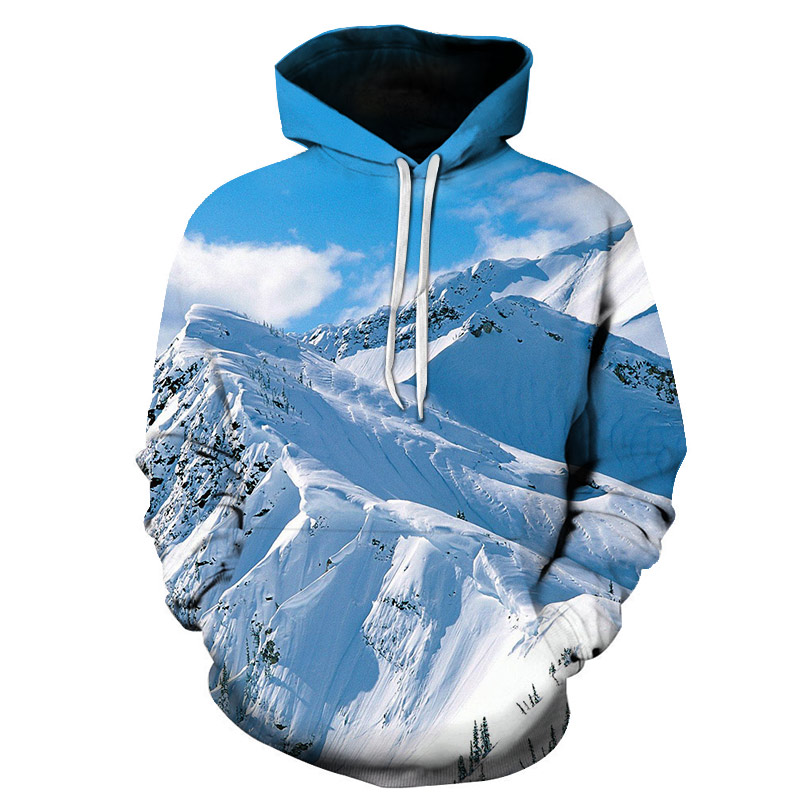 New Trees Forest Nature 3D Printed Hoodies Mountain or Sea Scenery Men Women Casual hooded Sweatshirt Coats Christmas gift