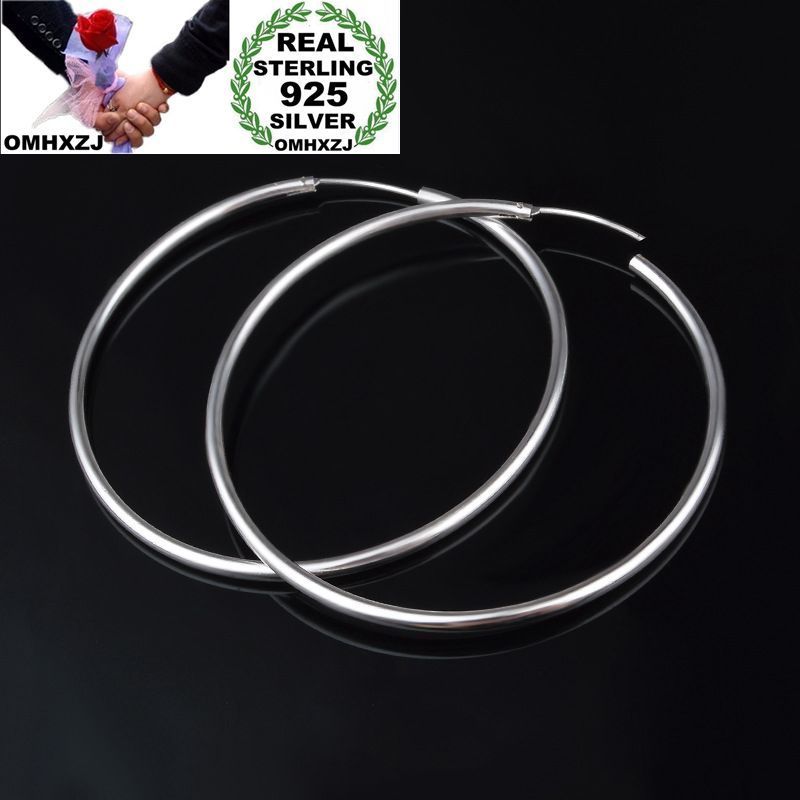 OMHXZJ Wholesale Personality Fashion OL Woman Girl Party Wedding Silver Simple Round 925 Sterling Silver Hoop Earrings YE496, Golden;silver
OMHXZJ Wholesale Personality Fashion OL Woman Girl Party Wedding Silver Simple Round 925 Sterling Silver Hoop Earrings YE496, Golden;silver