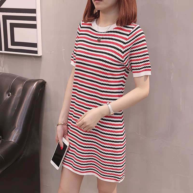 2020 New Summer Women Chic Stripe Printed Mini Dress Office Ladies Vintage Knitting Package Hip Plus Size 4XL Dress Vestidos T59, Blue
2020 New Summer Women Chic Stripe Printed Mini Dress Office Ladies Vintage Knitting Package Hip Plus Size 4XL Dress Vestidos T59, Blue