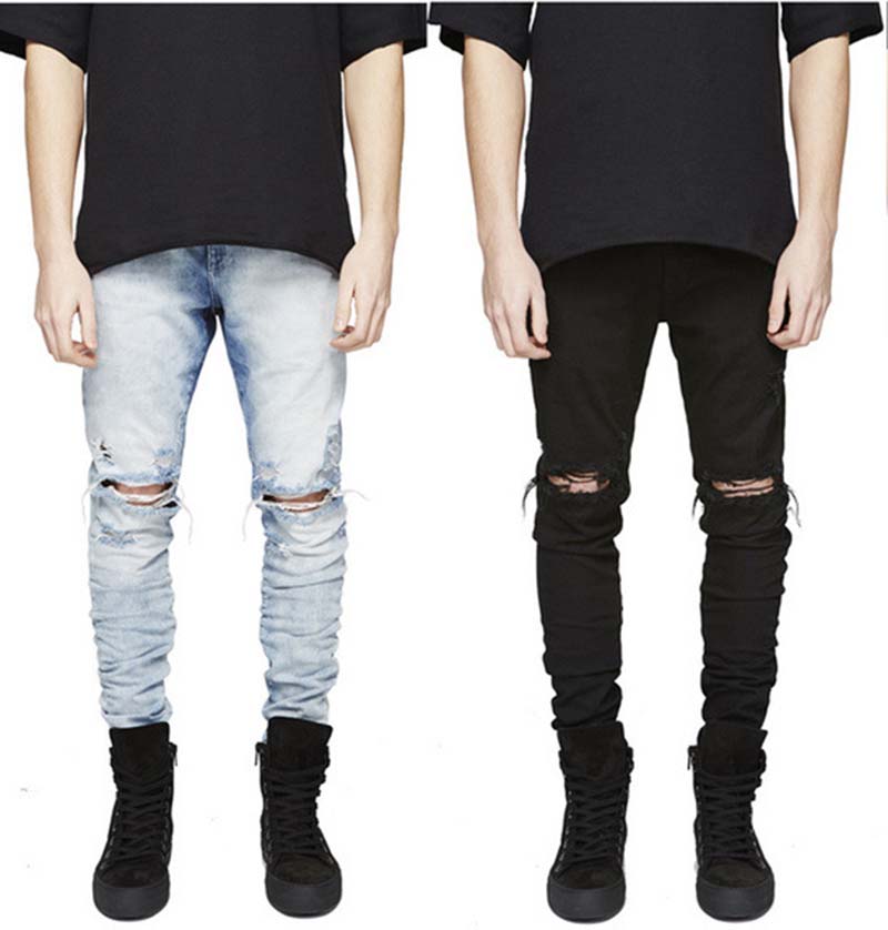 Mens Skinny Biker jeans denim Knee Hole hiphop pants Washed Middle Waist high quality, K15
Mens Skinny Biker jeans denim Knee Hole hiphop pants Washed Middle Waist high quality, K15