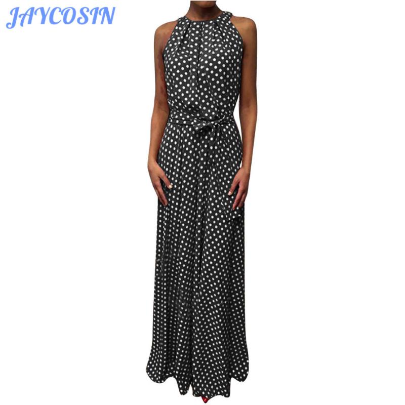 JAYCOSIN 2020 Women Clothes Dot Printed Halter Dress Boho Summer Beach Sleeveless Bow Belt Elegant Party Maxi Dress Vestido Girl, Rd
JAYCOSIN 2020 Women Clothes Dot Printed Halter Dress Boho Summer Beach Sleeveless Bow Belt Elegant Party Maxi Dress Vestido Girl, Rd