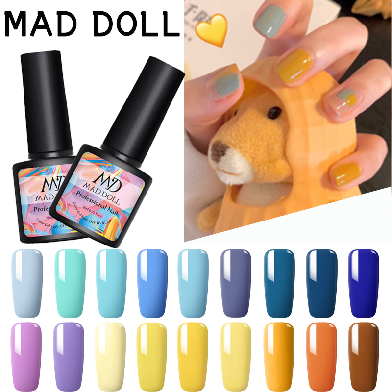 MAD DOLL 8ml Blue Yellow Series Gel Polish Soak Off UV Gel Varnish Color UV LED Nail Art for Manicuring Decoration, Ag01
MAD DOLL 8ml Blue Yellow Series Gel Polish Soak Off UV Gel Varnish Color UV LED Nail Art for Manicuring Decoration, Ag01