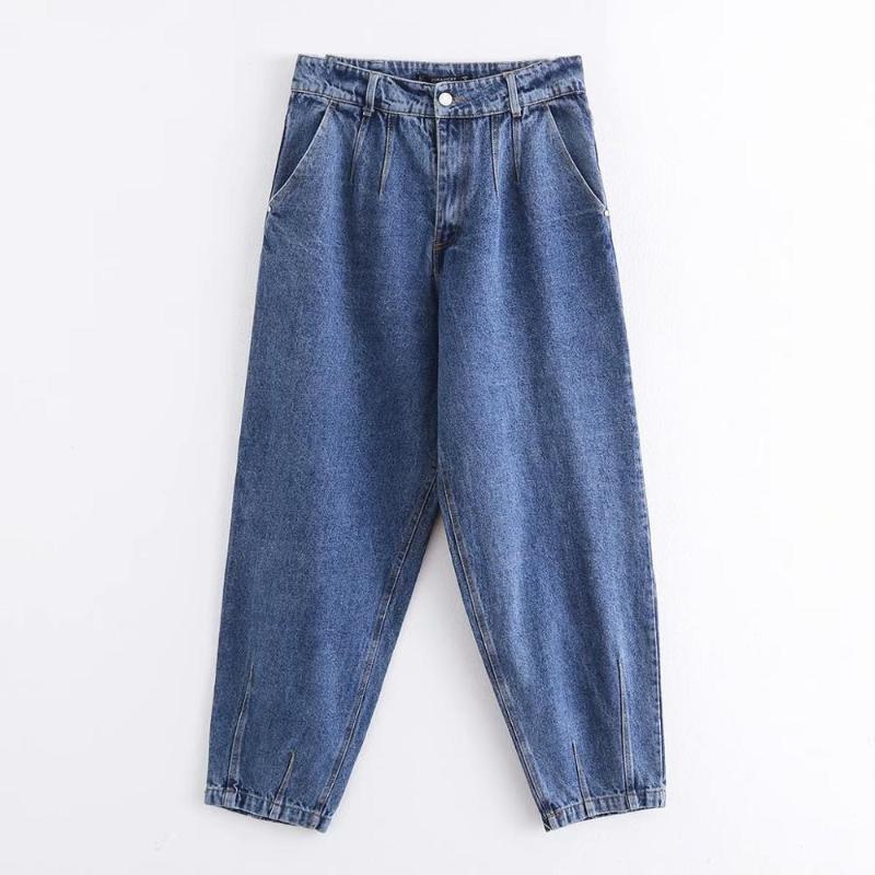 women denim harem pants 2020 fashion ladies mid waist full length pleated loose pant chic girls casual capris, Blue
women denim harem pants 2020 fashion ladies mid waist full length pleated loose pant chic girls casual capris, Blue