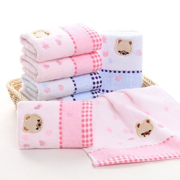 2pcs 100%Cotton Cartoon Bear Jacquard Children Face Towel Soft Absorbent Cute Small Bath Towel 25*50cm, Pink
2pcs 100%Cotton Cartoon Bear Jacquard Children Face Towel Soft Absorbent Cute Small Bath Towel 25*50cm, Pink