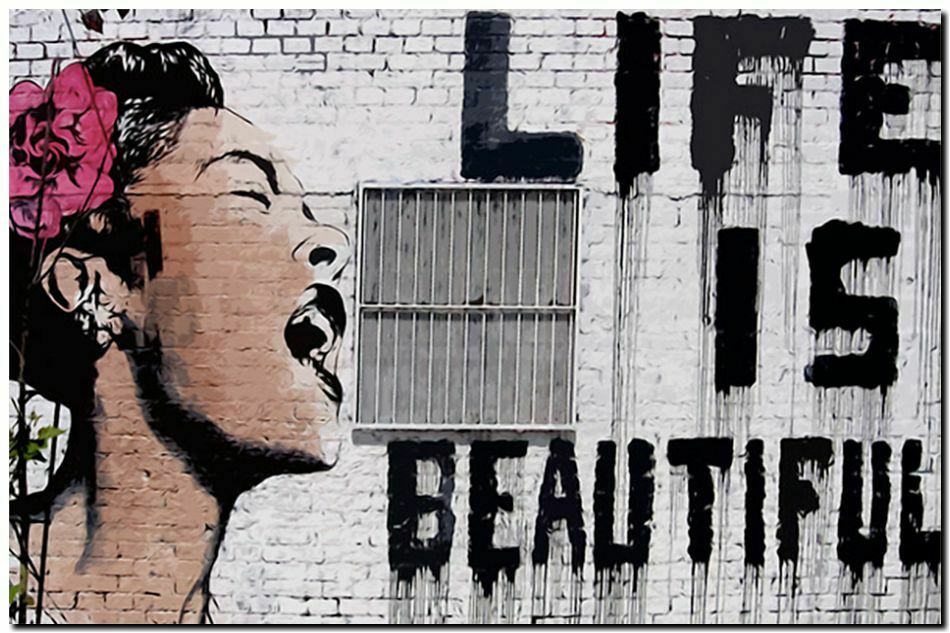BANKSY STREET ART Life Is Beautiful Home Decor Handpainted &HD Print Oil Paintings On Canvas Wall Art Pictures 191117
BANKSY STREET ART Life Is Beautiful Home Decor Handpainted &HD Print Oil Paintings On Canvas Wall Art Pictures 191117