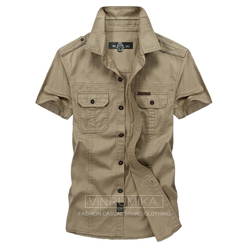 Plus Size -5xl Summer Men 'S Casual Brand Short Sleeve Shirt Man 100 %Pure Cotton Afs Jeep Khaki Shirts Army Green Clothing Wonderful
Plus Size -5xl Summer Men 'S Casual Brand Short Sleeve Shirt Man 100 %Pure Cotton Afs Jeep Khaki Shirts Army Green Clothing Wonderful
