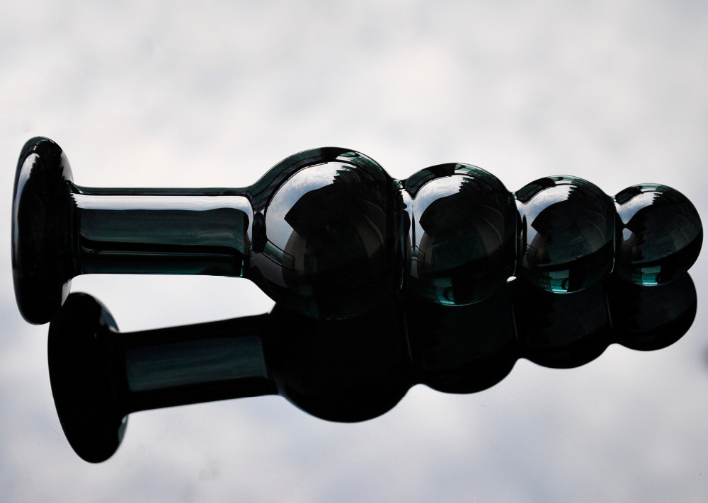 Large Pyrex Glass Anal Beads big balls crystal dildo penis buplug artificial dick masturbate adult sex toy