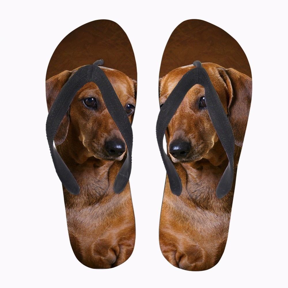 Customized Fashion Ladies Flip Flops Lovely 3D Animal Dachshund Dog Casual Women Slippers Woman Summer Female Flats Shoes, H10522ab
Customized Fashion Ladies Flip Flops Lovely 3D Animal Dachshund Dog Casual Women Slippers Woman Summer Female Flats Shoes, H10522ab