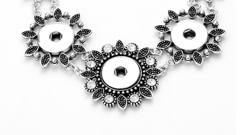 Fashion snap button women necklaces 18MM ginger snaps Pendant interchangeable charms For female DIY Fashion jewelry accessories
