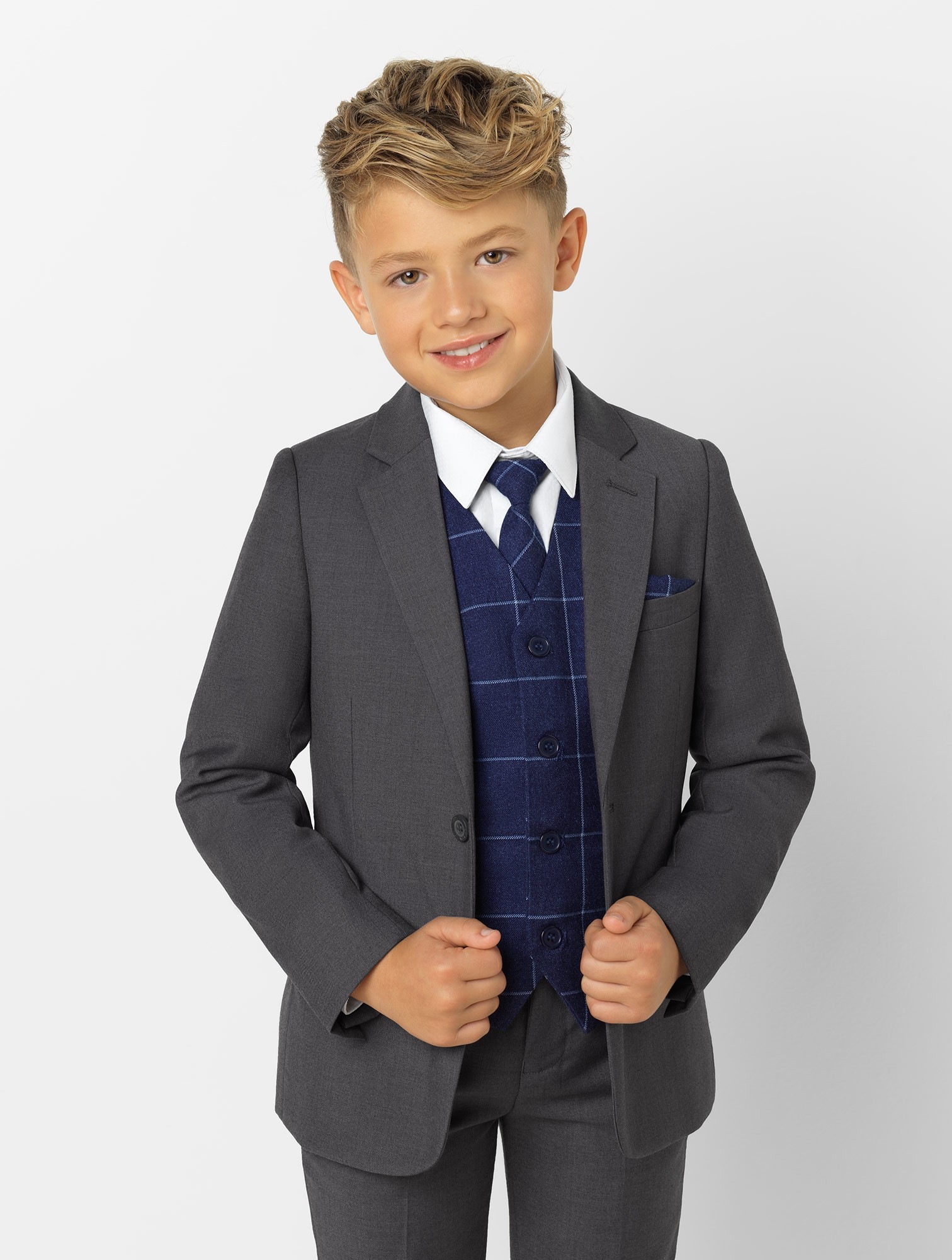 Handsome Kids Formal Wear Peaked Lapel 2 Pieces Wedding Tuxedos High Quality Boy's Formal Wear Pants Suits