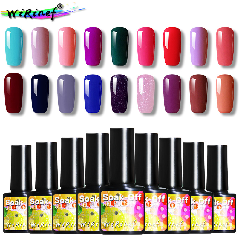 WiRinef 27 Colors Pure Colors Gel Nail Polish 8ml Soak-off UV LED Lamp Lacquer Semi Permanent Colorful Gel Varnish, 1pcs frence tip
WiRinef 27 Colors Pure Colors Gel Nail Polish 8ml Soak-off UV LED Lamp Lacquer Semi Permanent Colorful Gel Varnish, 1pcs frence tip