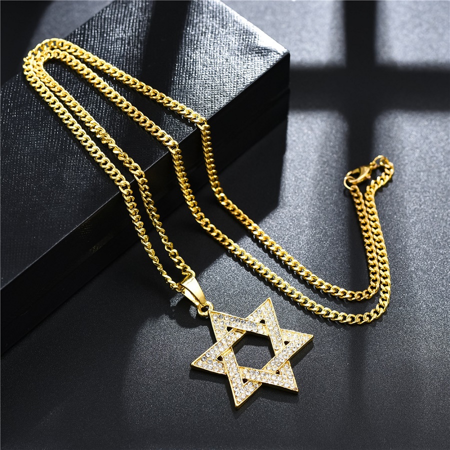 Fashion Men Women Hip Hop Jewelry Star Pendant Necklace Full Rhinestone 60cm Long Chain Gold Trendy Punk Necklaces
Fashion Men Women Hip Hop Jewelry Star Pendant Necklace Full Rhinestone 60cm Long Chain Gold Trendy Punk Necklaces