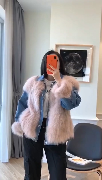 ZiZhen Fur Spliced Denim Shorts Jacket Filling With Down Sweet Style Fashion Anti-Season Promotion 20200525-1, Color4
ZiZhen Fur Spliced Denim Shorts Jacket Filling With Down Sweet Style Fashion Anti-Season Promotion 20200525-1, Color4