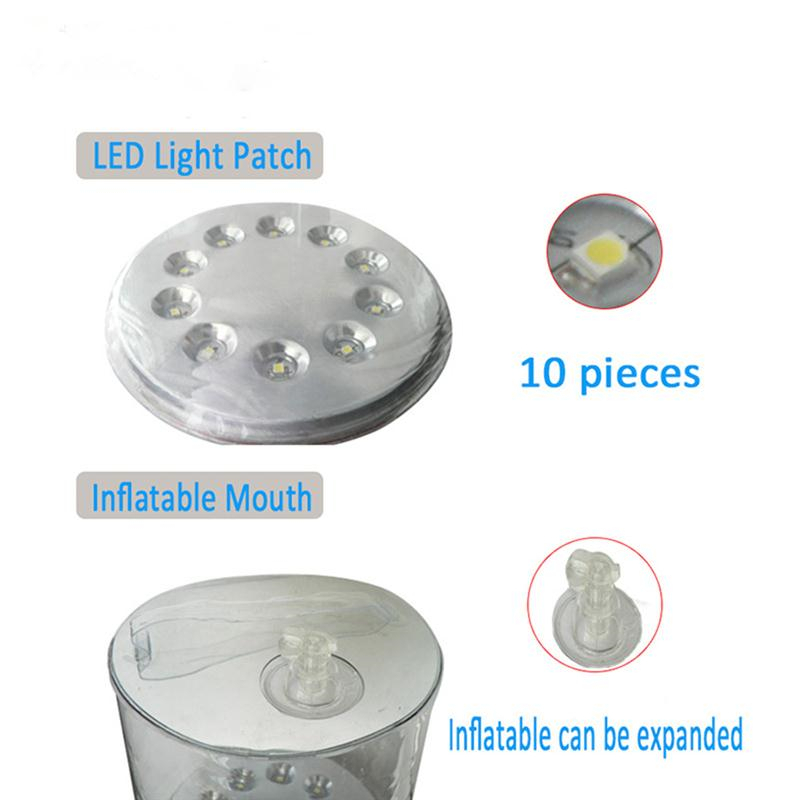 Inflatable Solar Lights Portable Outdoor Waterproof Lantern Camping Emergency led lights Garden Yard Transparent lighting Lamps