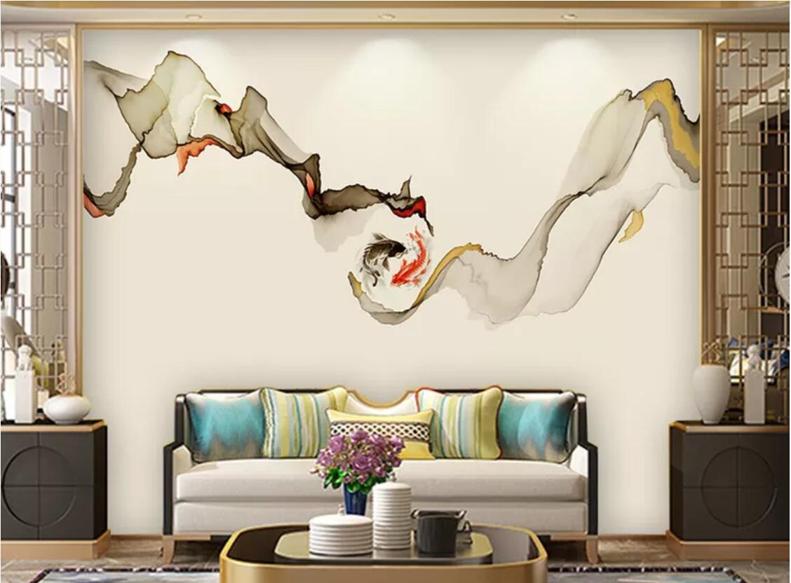 3d room wallpaper custom photo mural Modern minimalistic abstract lines ink landscape koi background wall wallpaper for walls 3 d, Non-woven fabric
3d room wallpaper custom photo mural Modern minimalistic abstract lines ink landscape koi background wall wallpaper for walls 3 d, Non-woven fabric
