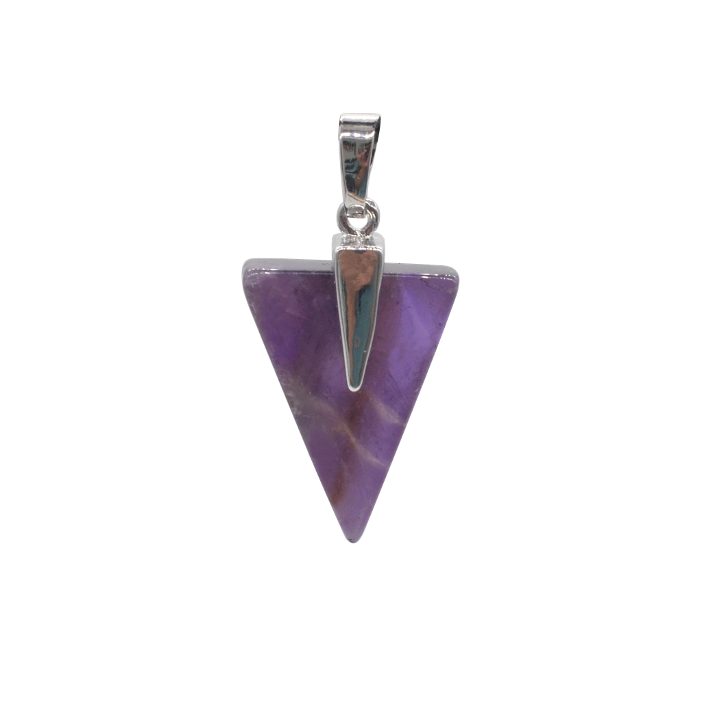 Natural marble necklace mixed color artificial stone layer necklace triangle jewelry pendant women's clothing