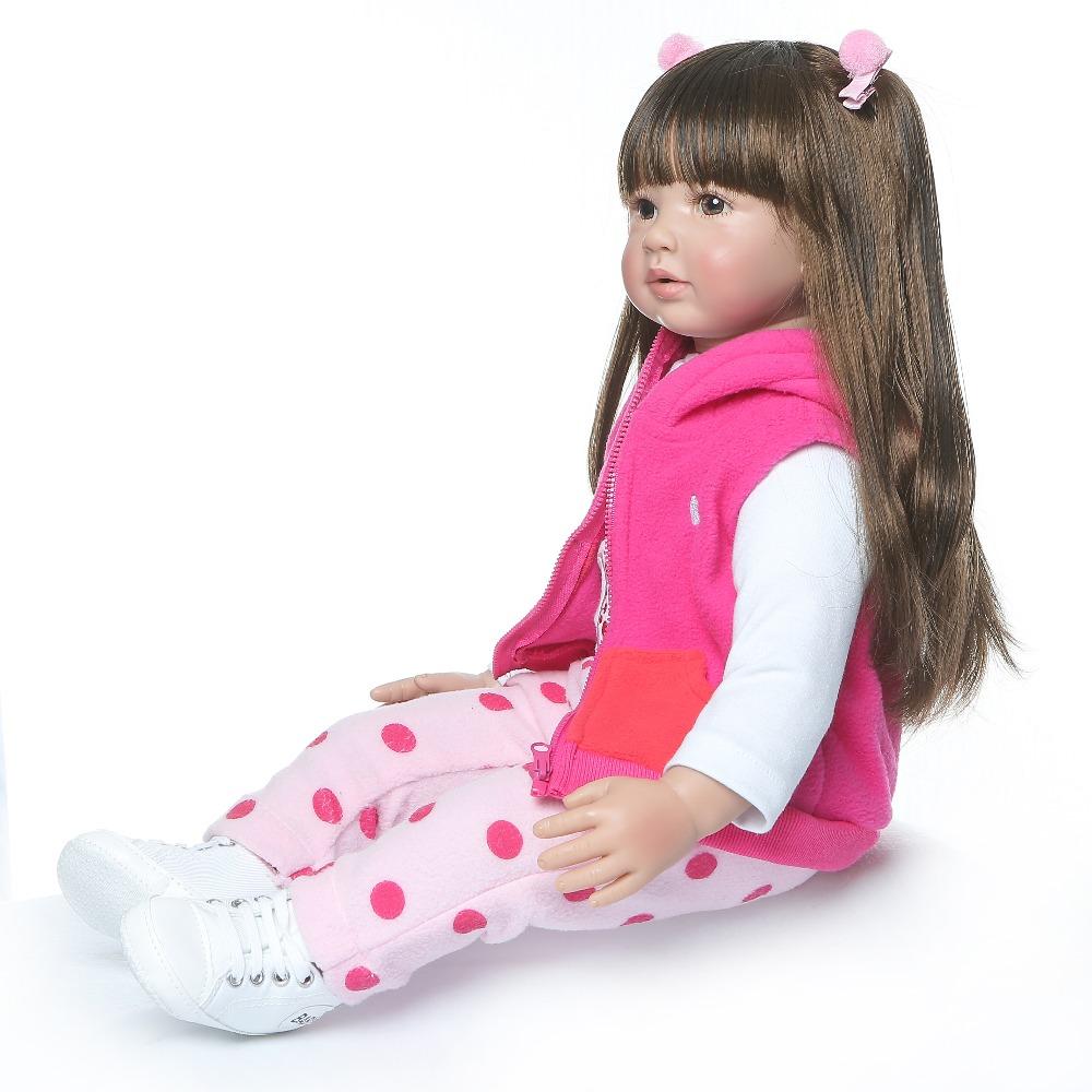 60CM High Quality Reborn Toddler Princess Girl Doll Silicone Vinyl Adorable Lifelike Baby Bonecas Girl Bebe Doll Reborn Menina Accessories
60CM High Quality Reborn Toddler Princess Girl Doll Silicone Vinyl Adorable Lifelike Baby Bonecas Girl Bebe Doll Reborn Menina Accessories