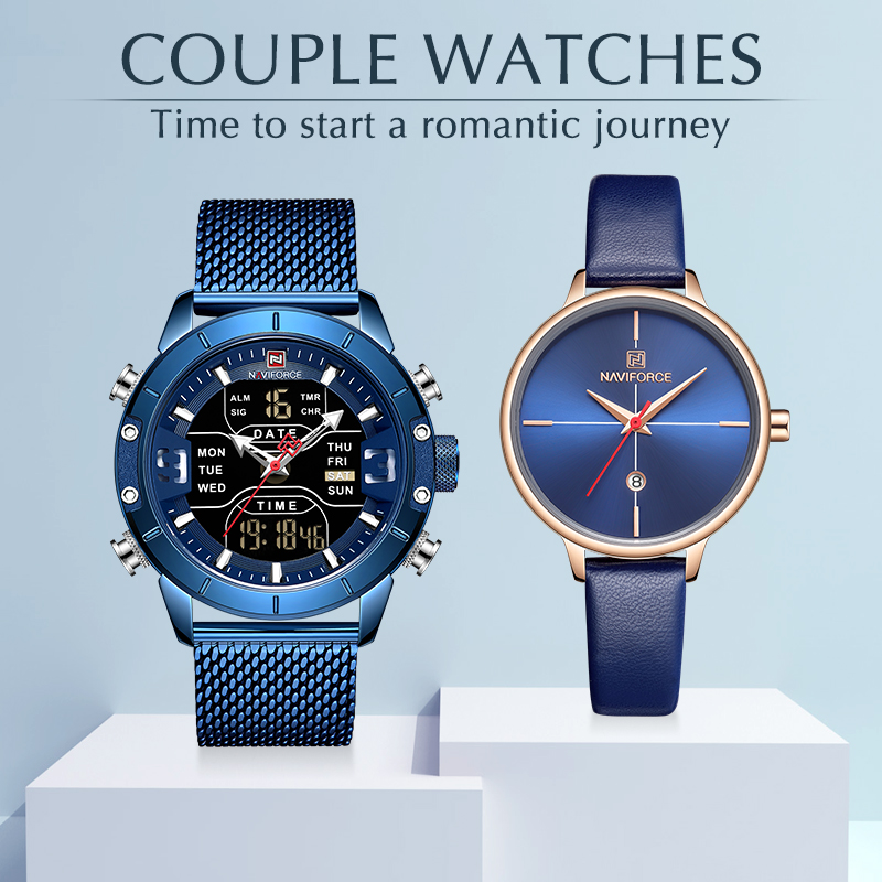 Couple Watches NAVIFORCE Top Brand Stainless Steel Quartz Wrist Watch for Men and Women Fashion Casual Clock Gifts Set for Sale, Slivery;brown
Couple Watches NAVIFORCE Top Brand Stainless Steel Quartz Wrist Watch for Men and Women Fashion Casual Clock Gifts Set for Sale, Slivery;brown