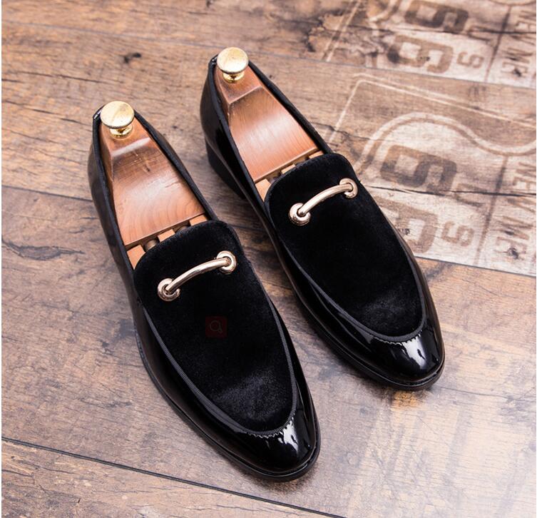Men Formal Wedding Shoes Fashion Loafers Pointed Toe Dress Patent Leather Oxford Big Size 37-48 1A42, Black
Men Formal Wedding Shoes Fashion Loafers Pointed Toe Dress Patent Leather Oxford Big Size 37-48 1A42, Black