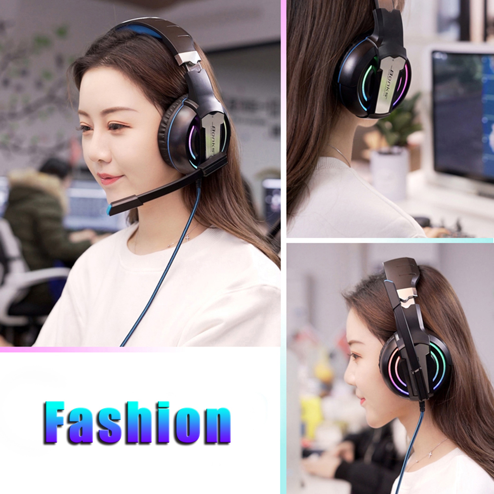 Bonks G1 Gaming Headset PS4 Headphones Game Earphones Wired Bass Stereo Casque with Microphone For PS4 New Xbox One Laptop Tablet Gamer