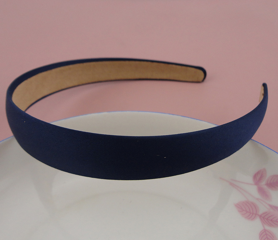 10PCS 2.0cm Satin Fabric Covered Plain Plastic Headbands for women girls hairbands DIY hair accessories