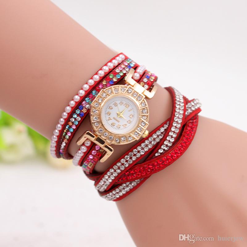 Luxury Bracelet Watch Quartz Rhinestone Crystal Wristwatch Women Dress Watch, Multi-color
Luxury Bracelet Watch Quartz Rhinestone Crystal Wristwatch Women Dress Watch, Multi-color