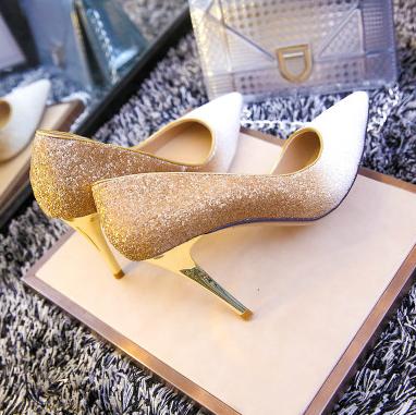 princess party events glitter sequined wedding shoes real leather shallow mouth thin high heels pointed shoes 8 colors extra size, Black
princess party events glitter sequined wedding shoes real leather shallow mouth thin high heels pointed shoes 8 colors extra size, Black