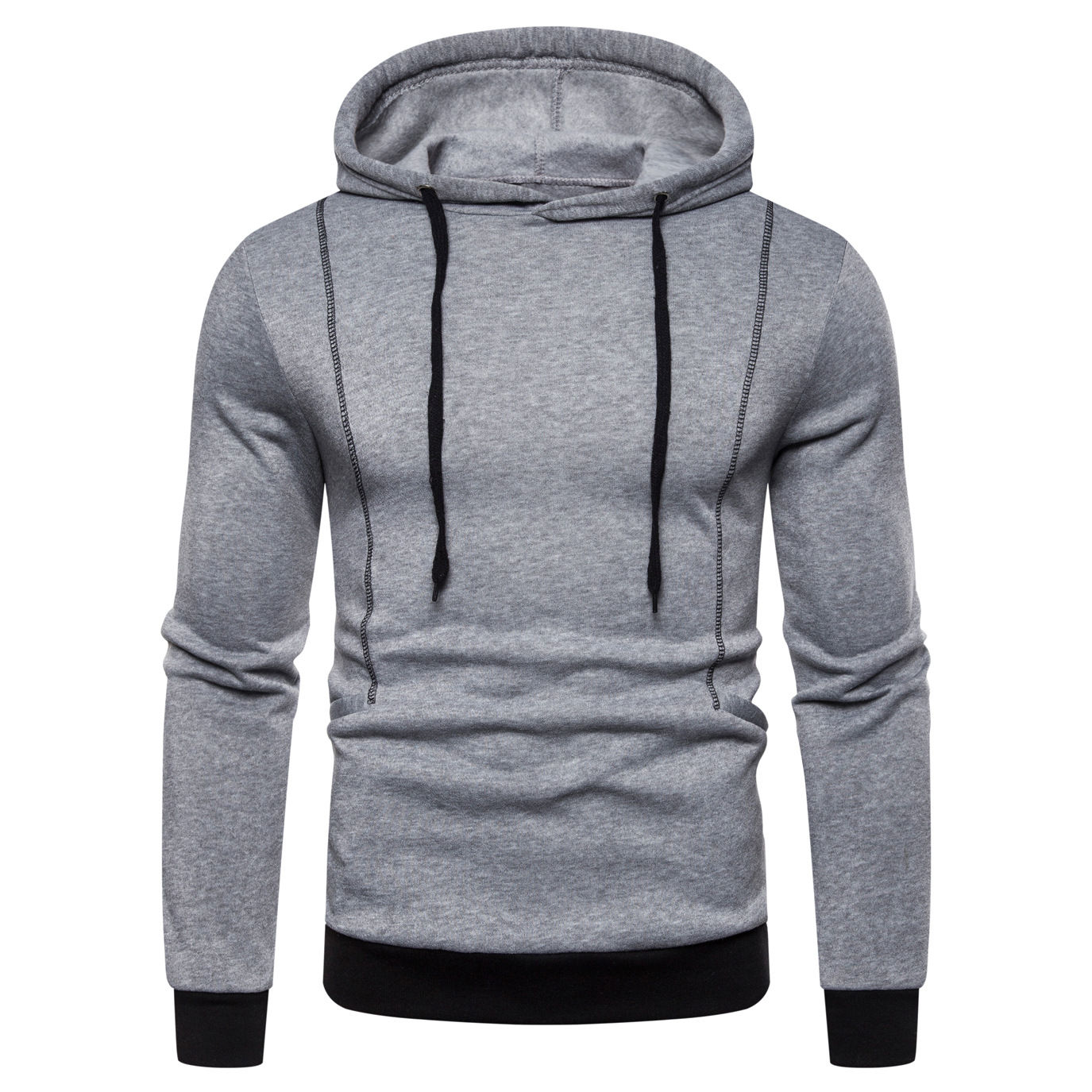 Fashion Casual Hoodie Mens Pullover Hooded Solid Color Sweater Drawstring Stitching Sweatshirt Green Black Gray Army-green -3XL Size
Fashion Casual Hoodie Mens Pullover Hooded Solid Color Sweater Drawstring Stitching Sweatshirt Green Black Gray Army-green -3XL Size