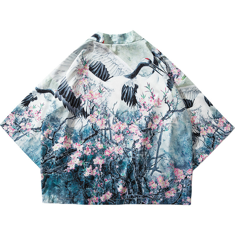 2019 Harajuku Kimono Jacket Japanese Hip Hop Men Streetwear Jacket Crane Floral Print Chinese Paint Summer Thin Gown Japan Style, Multi
2019 Harajuku Kimono Jacket Japanese Hip Hop Men Streetwear Jacket Crane Floral Print Chinese Paint Summer Thin Gown Japan Style, Multi