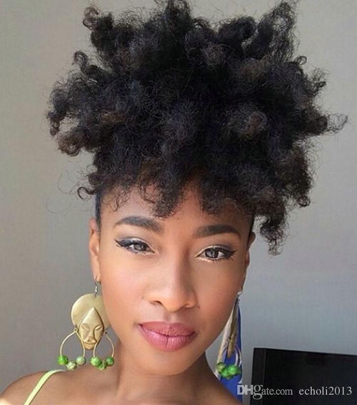 120g Afro Kinky Curly Clip in Ponytails Puffs with Drawstring One-Piece Hair Extention for African American Black Women (Curly Ponytail)