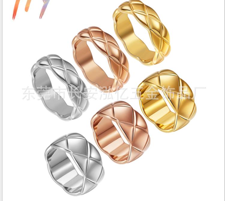 Rose Gold titanium steel wide and narrow diamond pattern ring fashionable and versatile for men and women
Rose Gold titanium steel wide and narrow diamond pattern ring fashionable and versatile for men and women