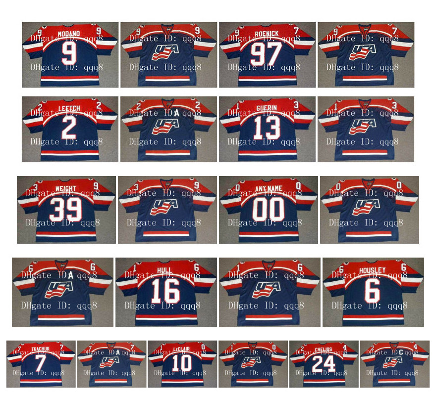 Vintage 2002 Team USA Jerseys 9 MIKE MODANO 97 JEREMY ROENICK 2 BRIAN LEETCH 13 BILL GUERIN 39 DOUG WEIGHT Blue Custom Hockey Jersey, As pic
Vintage 2002 Team USA Jerseys 9 MIKE MODANO 97 JEREMY ROENICK 2 BRIAN LEETCH 13 BILL GUERIN 39 DOUG WEIGHT Blue Custom Hockey Jersey, As pic