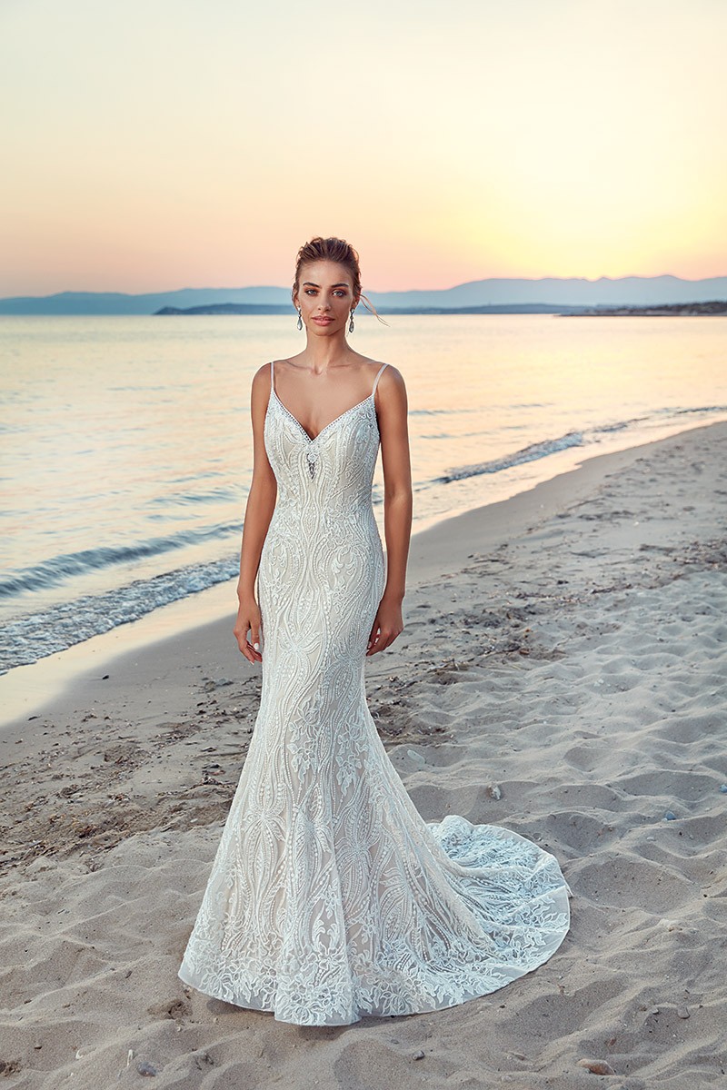 eddy k beach mermaid wedding dresses high neck lace bridal gowns backless boho wedding dress vestido de novia