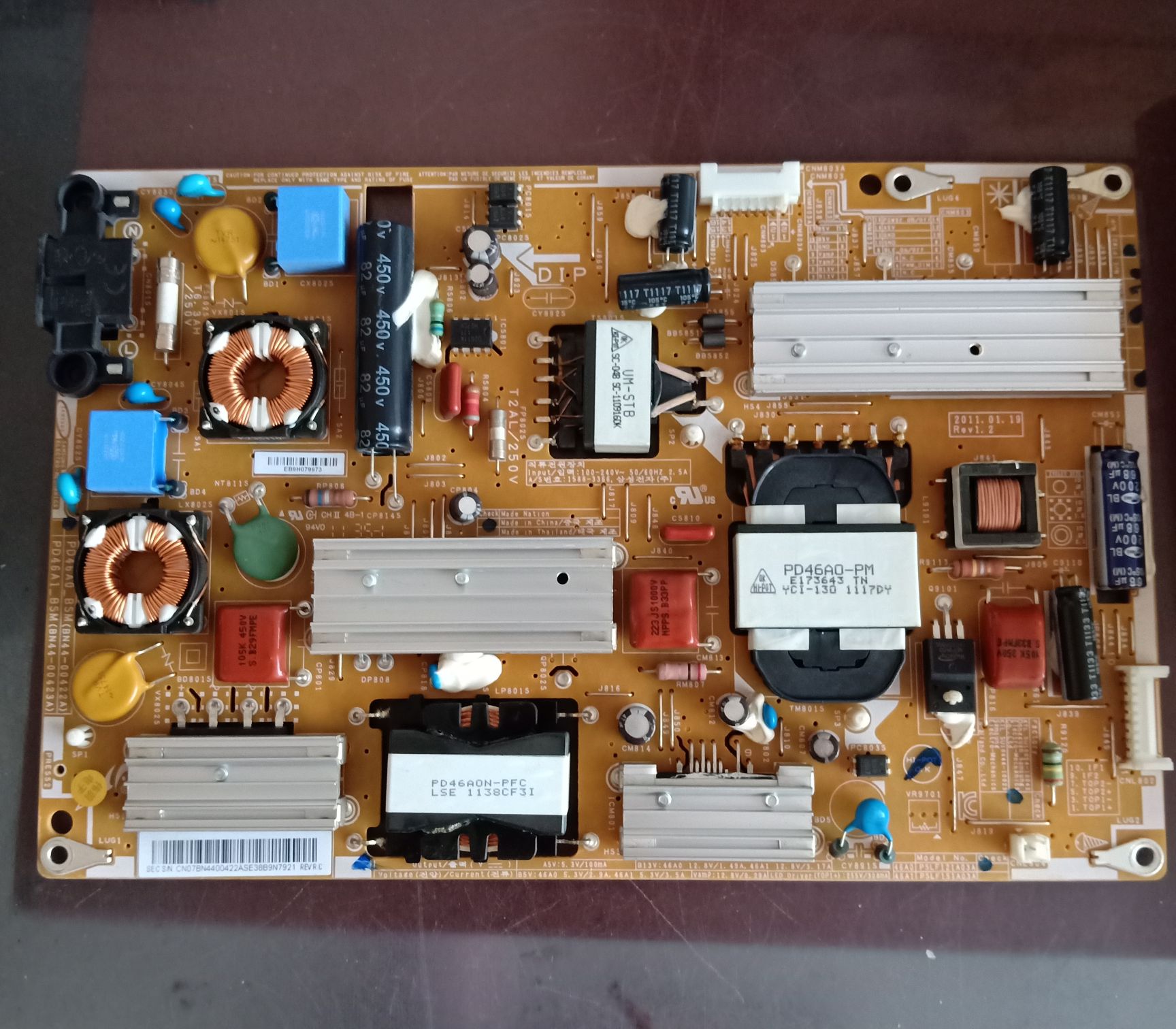 free shipping Good test power supply board for UA46D5000PR BN44-00422A BN44-00423A PD46A0_BSM
free shipping Good test power supply board for UA46D5000PR BN44-00422A BN44-00423A PD46A0_BSM