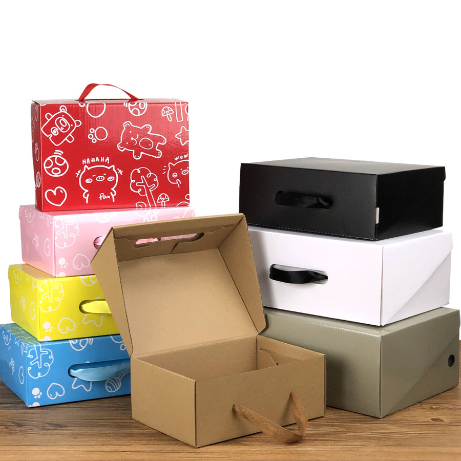 Gift Wrap 9 Colors Environmentally Friendly Kraft Paper Rope Box Foldable Customized Shoes Carton Packaging Suitable For Clothing
Gift Wrap 9 Colors Environmentally Friendly Kraft Paper Rope Box Foldable Customized Shoes Carton Packaging Suitable For Clothing