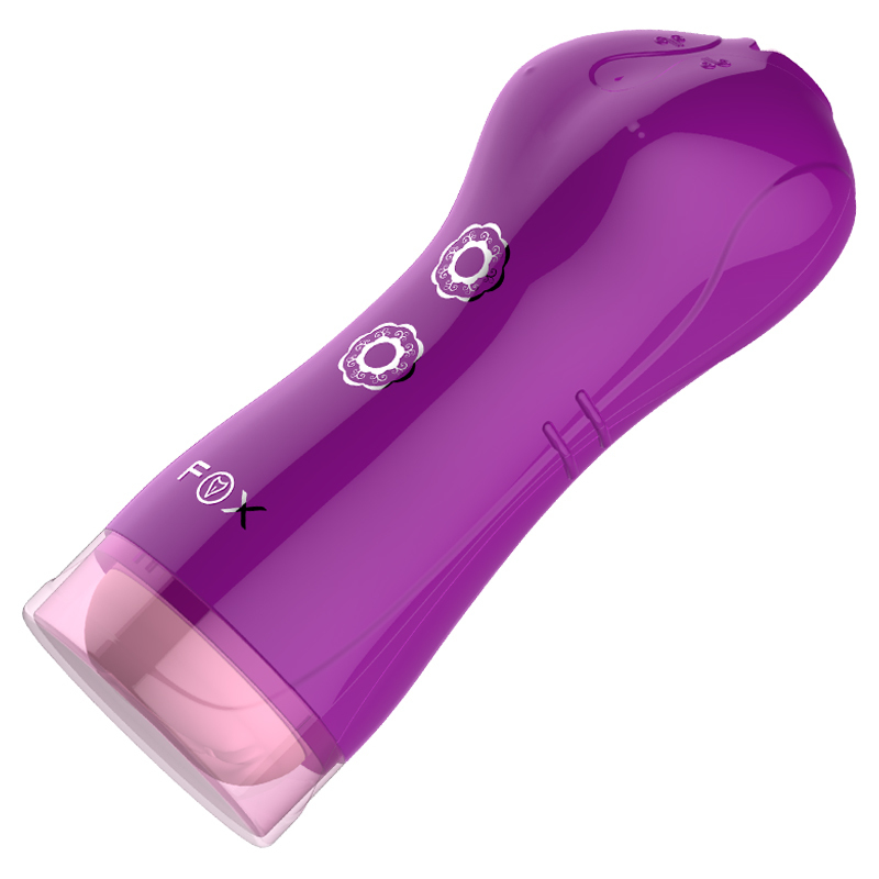 Fox Male Automatic Masturbator Hands Free Sexual Moans Masturbator Cup Realistic Vagina Strong Vibration Vagina Artificial Y190124