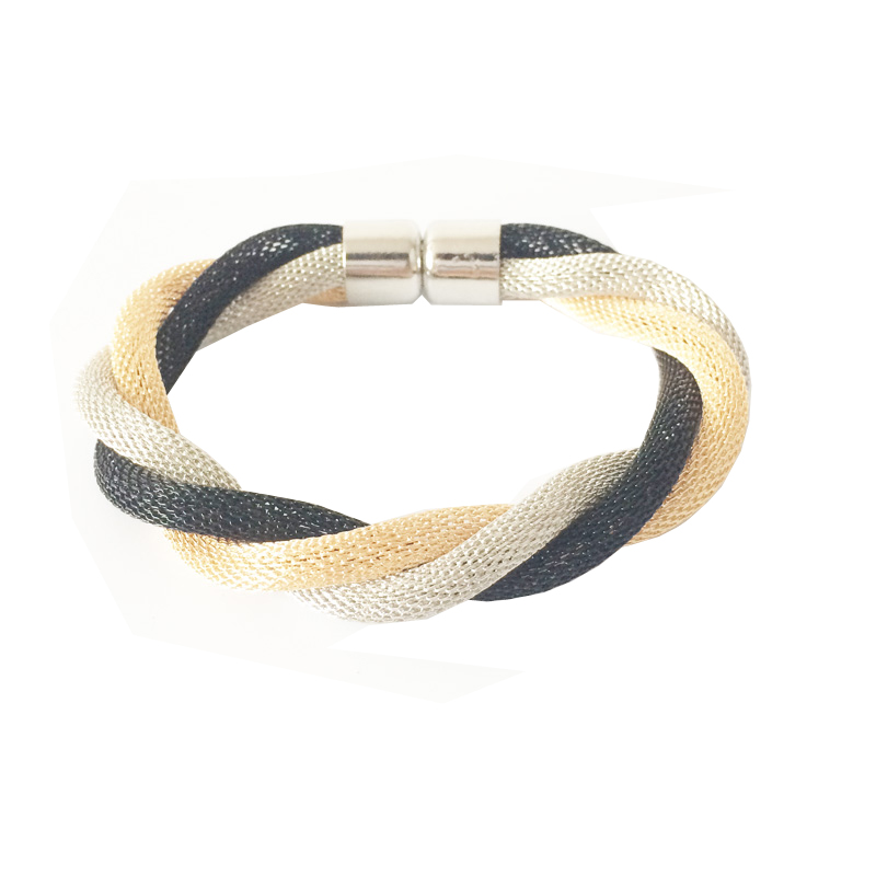 New fashion jewelry multi-layer alloy tube gold and silver black magnetic clasp bracelets for women and men Pulsera Bijoux
New fashion jewelry multi-layer alloy tube gold and silver black magnetic clasp bracelets for women and men Pulsera Bijoux