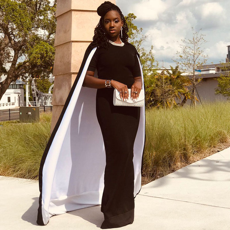 Black and White Spandex Prom Dresses Long Simple Sheath Evening Dress with Wraps Black Girls Graduation Party Gowns, Gray
Black and White Spandex Prom Dresses Long Simple Sheath Evening Dress with Wraps Black Girls Graduation Party Gowns, Gray