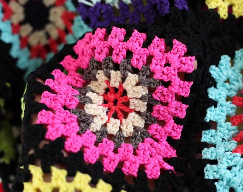 2020 Spring New Women Cardigans Colorful Knitted Flower Hooded Women Poncho Open Stitch Long Cardigans